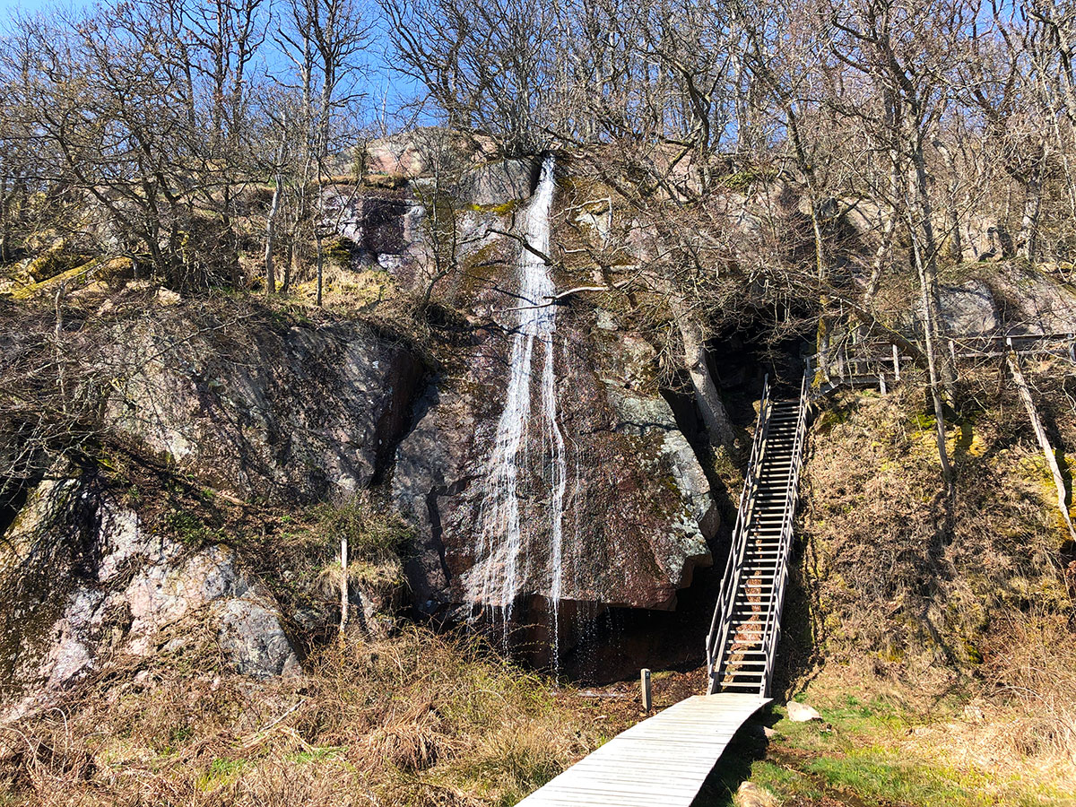 Gedebæk vandfaldet i ekkodalen